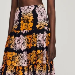 Clearance Long Print Skirt Women Skirts