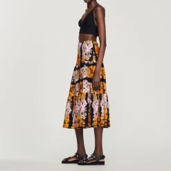 Clearance Long Print Skirt Women Skirts