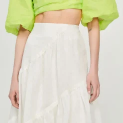 Discount Long Ruffled Skirt Women Skirts