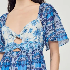 Clearance Long Scarf Print Dress Women Dresses
