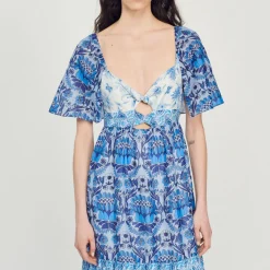 Clearance Long Scarf Print Dress Women Dresses