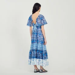 Clearance Long Scarf Print Dress Women Dresses