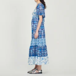 Clearance Long Scarf Print Dress Women Dresses