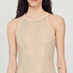 Shop Long Shiny Mesh Dress Women Dresses