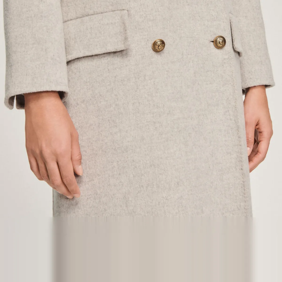 Clearance Long Straight-Cut Coat Women Coats