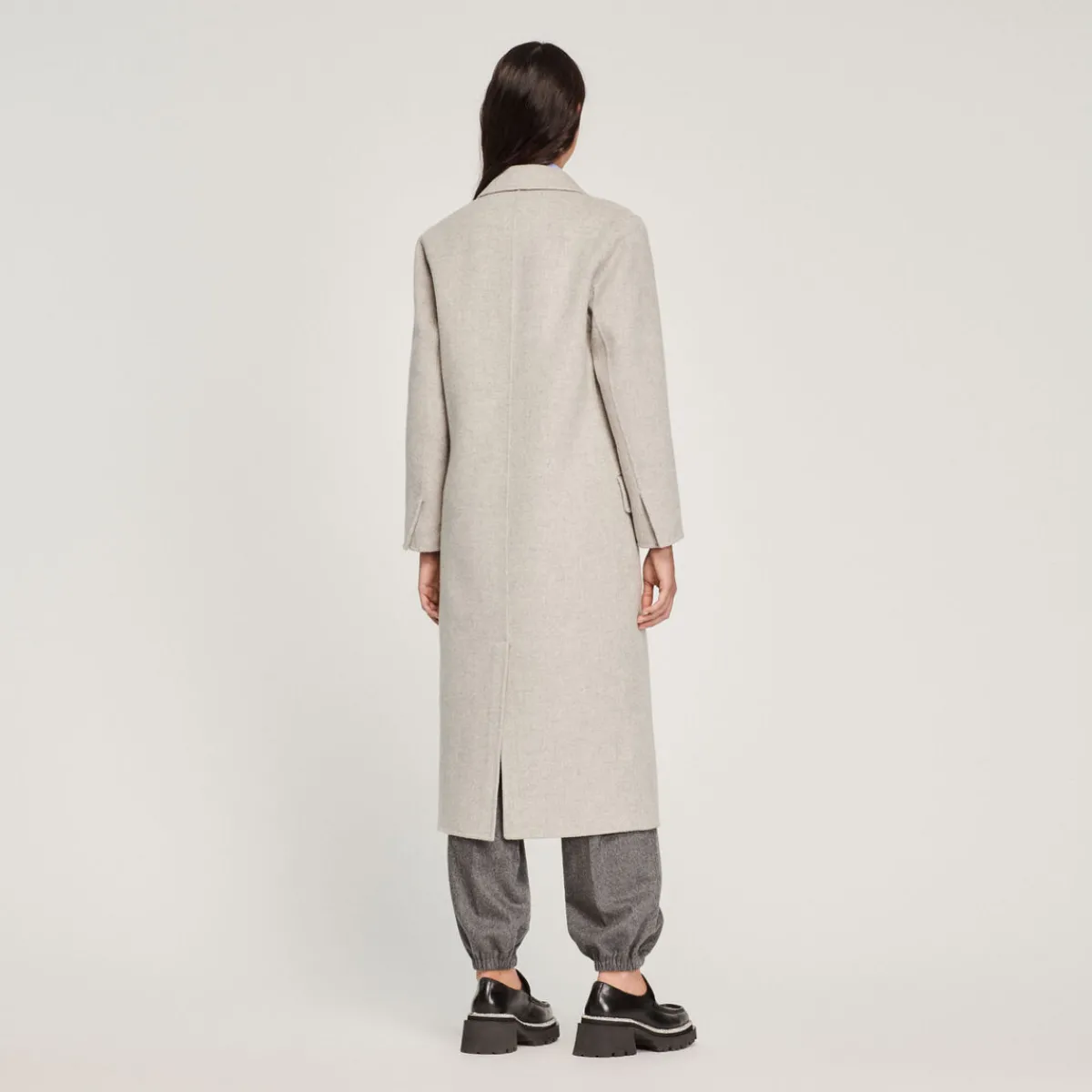 Clearance Long Straight-Cut Coat Women Coats