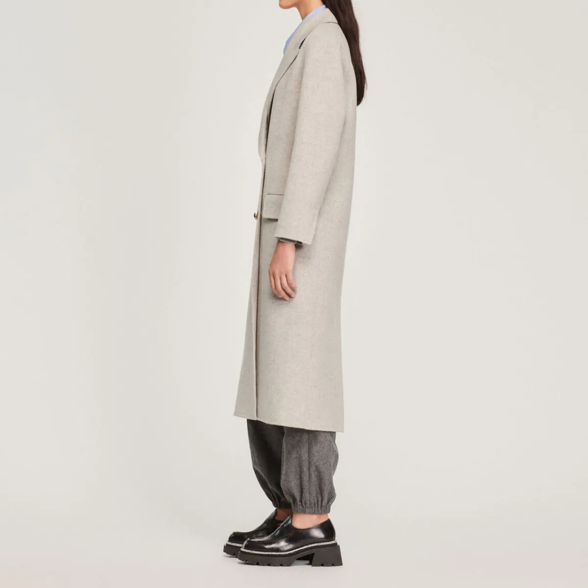 Clearance Long Straight-Cut Coat Women Coats