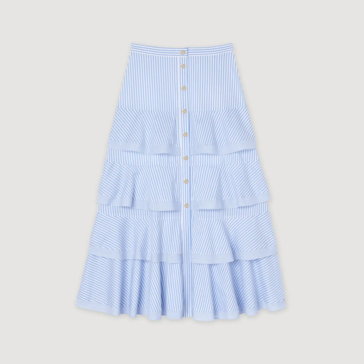 Cheap Long Striped Skirt Women Matching Sets