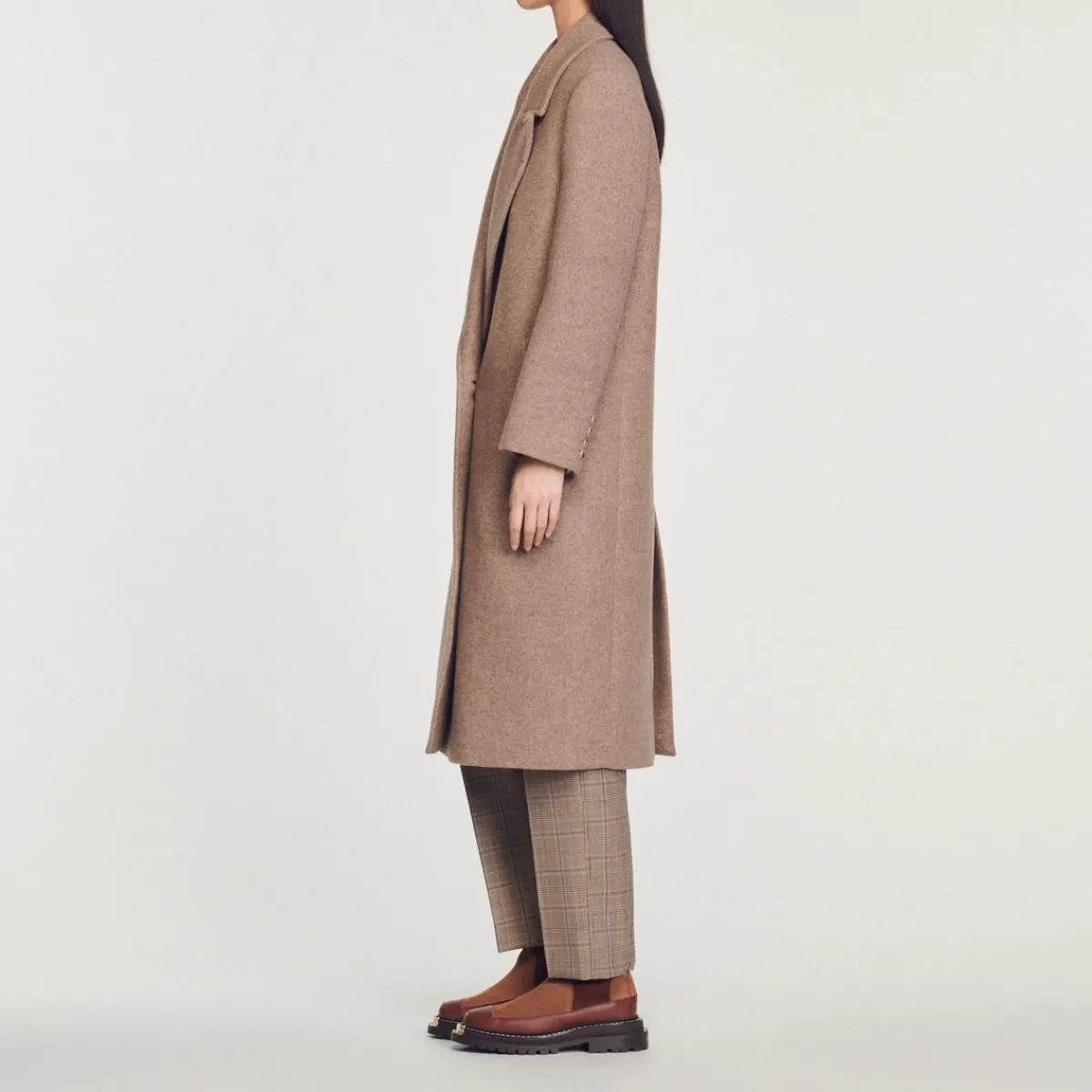 Hot Long Wool Blend Coat Women Coats