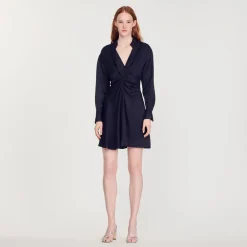 Flash Sale Long-Sleeved Short Dress Women Dresses