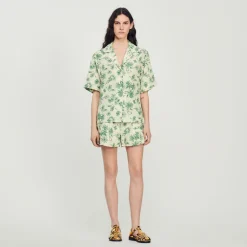 Shop Loose Printed Shirt Women Matching Sets