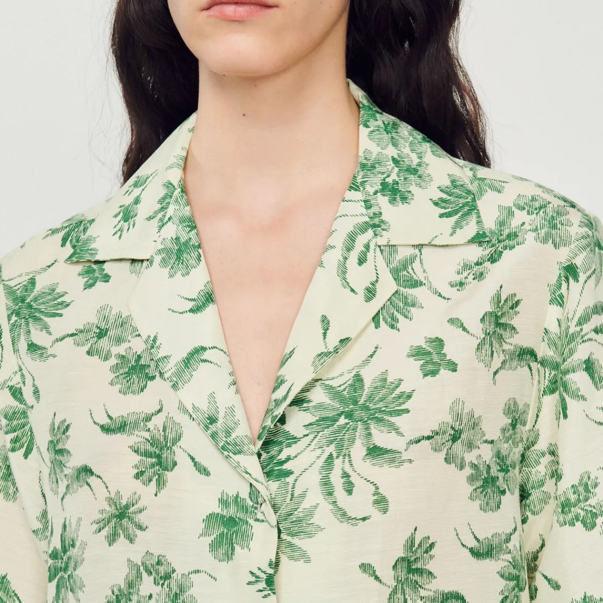 Shop Loose Printed Shirt Women Matching Sets