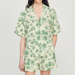 Shop Loose Printed Shirt Women Matching Sets