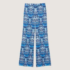 Hot Loose-Fit Scarf Print Pants Women Matching Sets