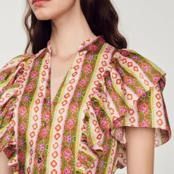 New Loose-Fitting Ruffled Dress Women Dresses