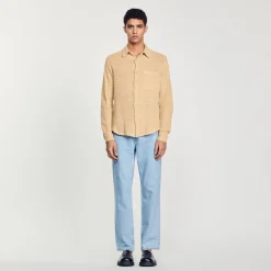 Outlet Mesh Shirt Men Shirts