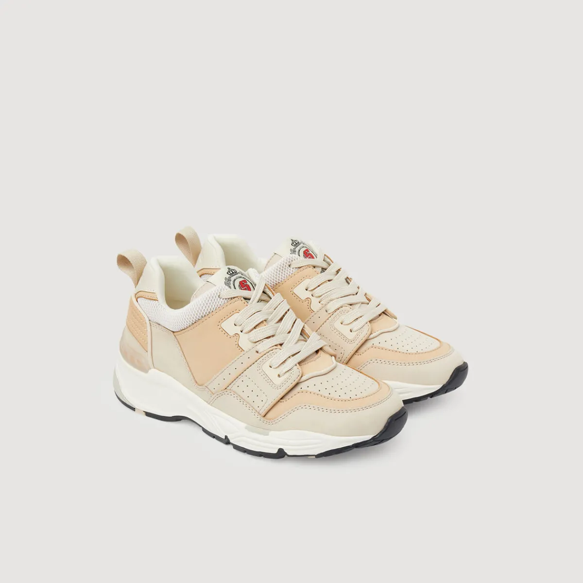 Fashion Mixed-Material Sneakers Women Sneakers