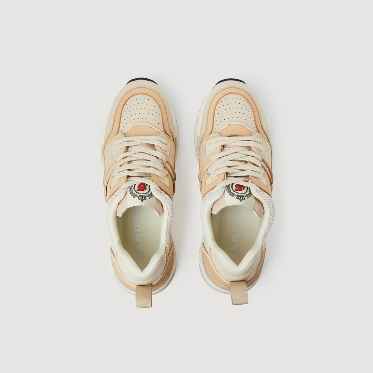 Fashion Mixed-Material Sneakers Women Sneakers