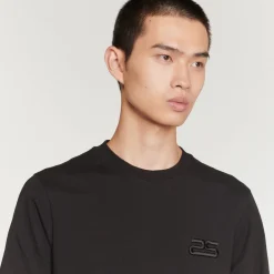 Outlet Organic Cotton T-Shirt With Embroidery Men T-Shirts & Polos