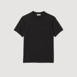 Outlet Organic Cotton T-Shirt With Embroidery Men T-Shirts & Polos