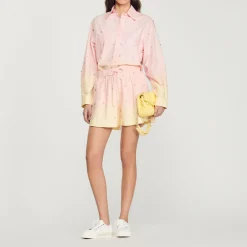 Cheap Oversize Tie-Dye Shirt Women Matching Sets