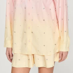 Cheap Oversize Tie-Dye Shirt Women Matching Sets