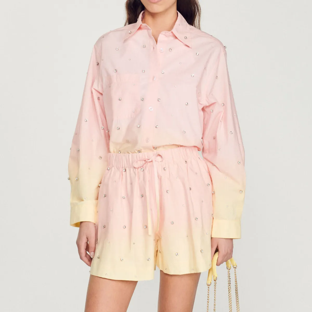 Cheap Oversize Tie-Dye Shirt Women Matching Sets