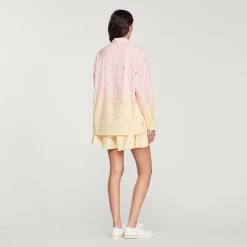 Cheap Oversize Tie-Dye Shirt Women Matching Sets