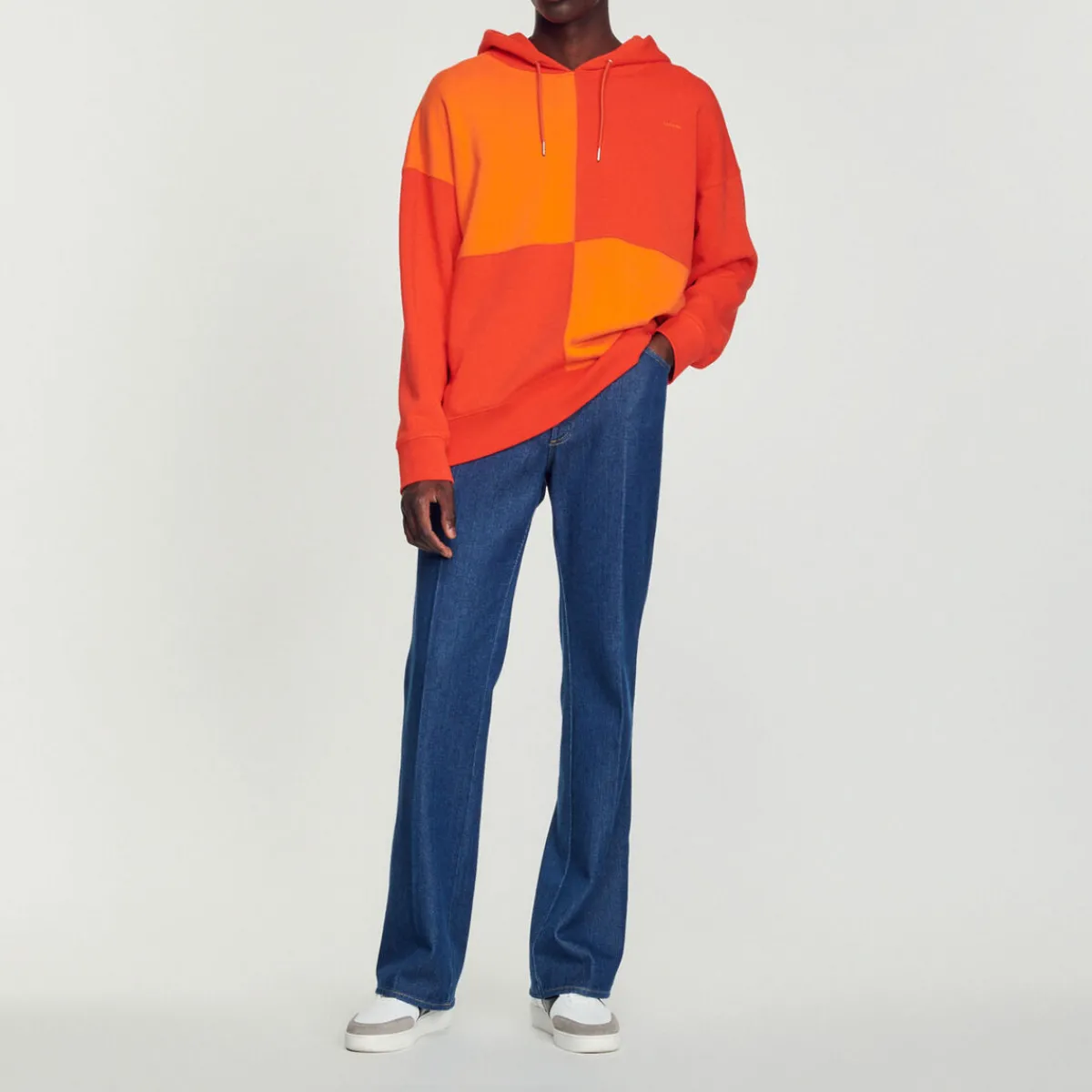 Outlet Oversized Fleece Hoodie Men Sweatshirts