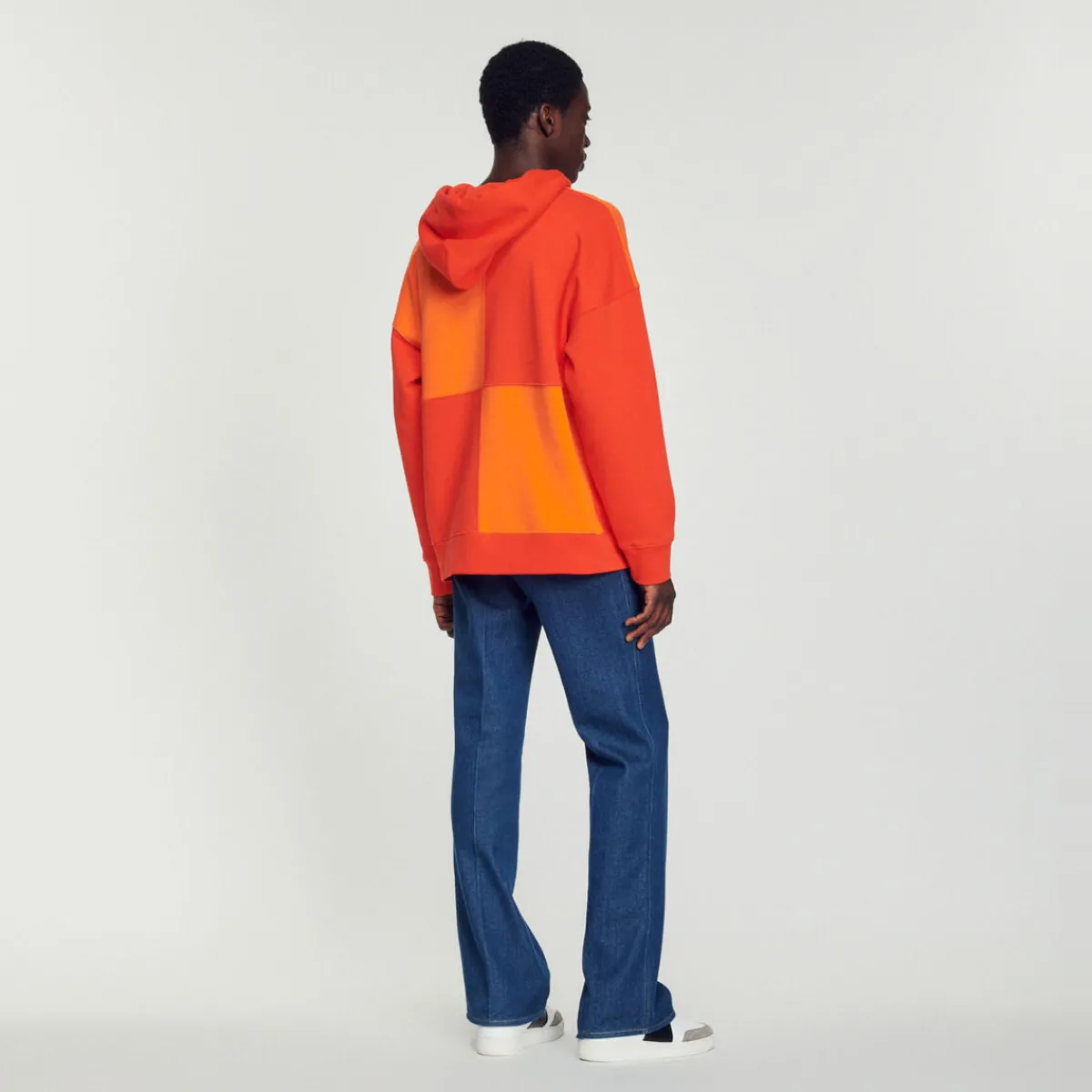 Outlet Oversized Fleece Hoodie Men Sweatshirts