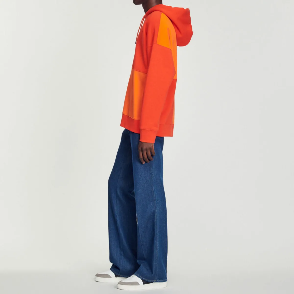 Outlet Oversized Fleece Hoodie Men Sweatshirts