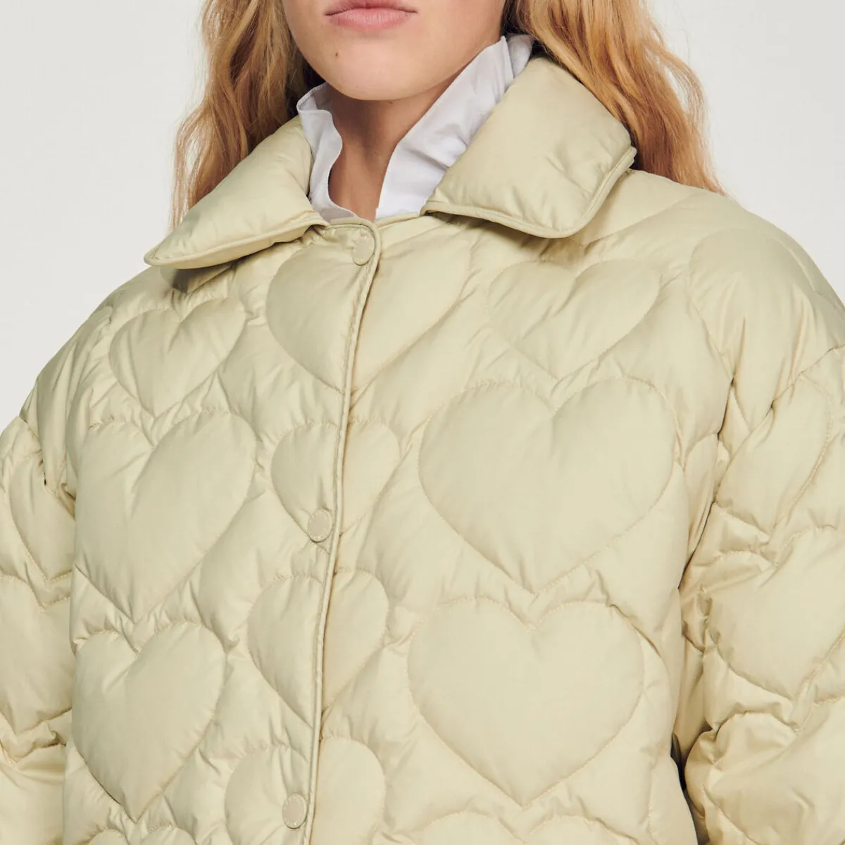 New Oversized Padded Jacket With Hearts Women Coats