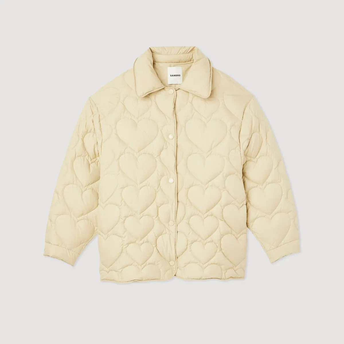 New Oversized Padded Jacket With Hearts Women Coats