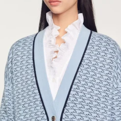 Online Oversized Printed Coatigan Women Sweaters & Cardigans