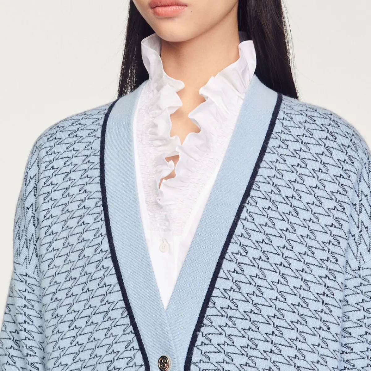 Online Oversized Printed Coatigan Women Sweaters & Cardigans