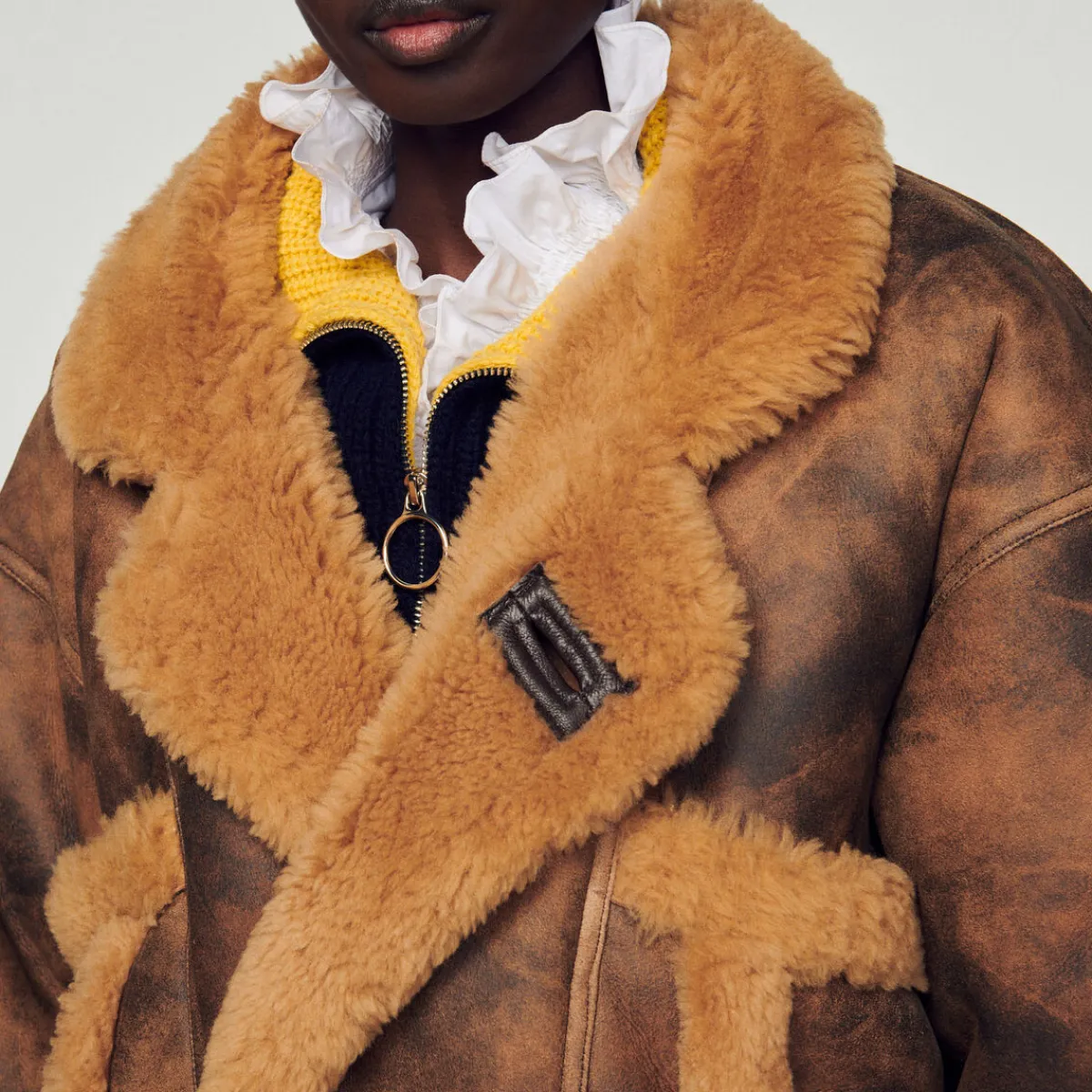 Cheap Oversized Sheepskin Coat Women Coats