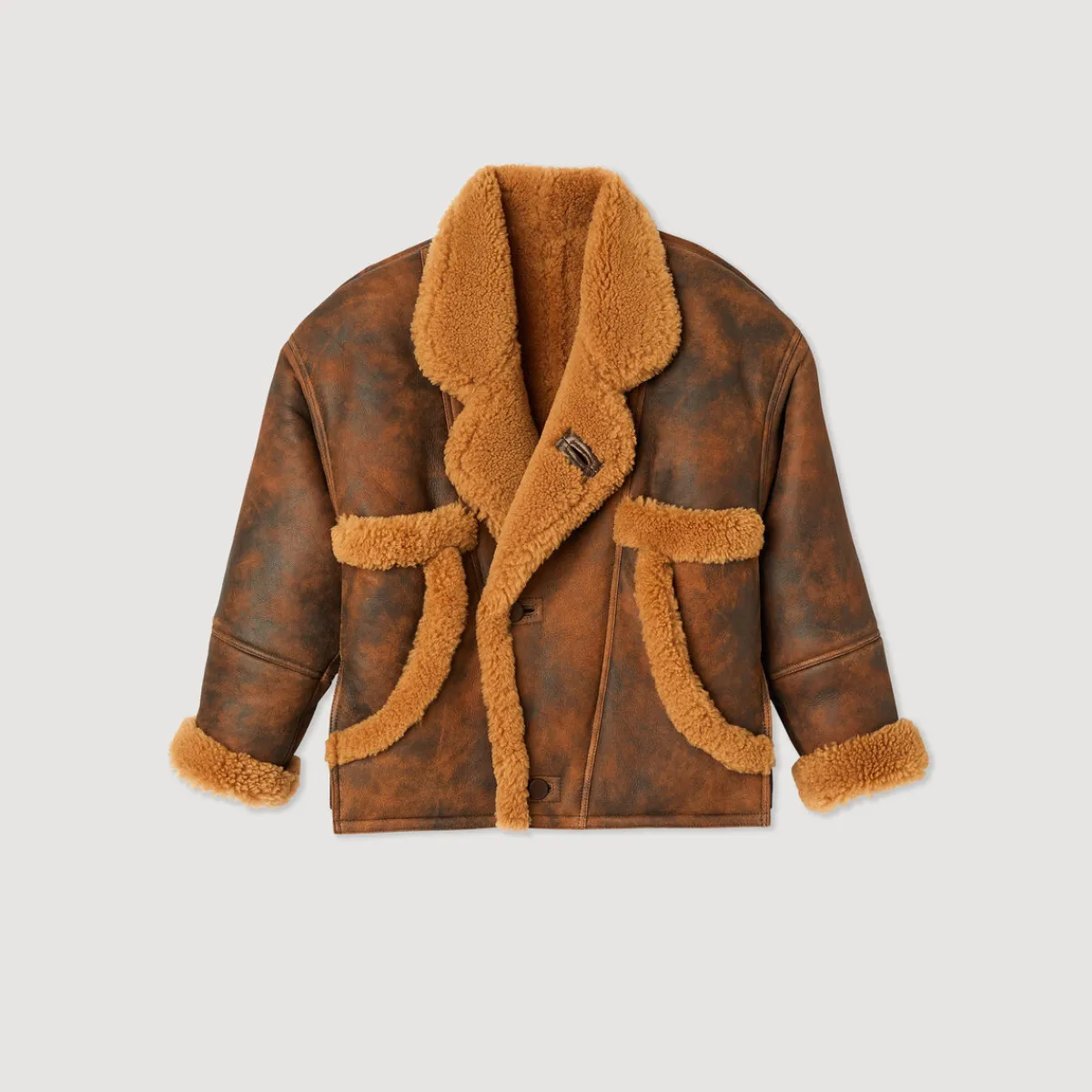 Cheap Oversized Sheepskin Coat Women Coats