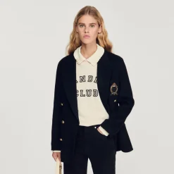 New Oversized Sweatshirt With Shirt Collar Women Sweaters & Cardigans