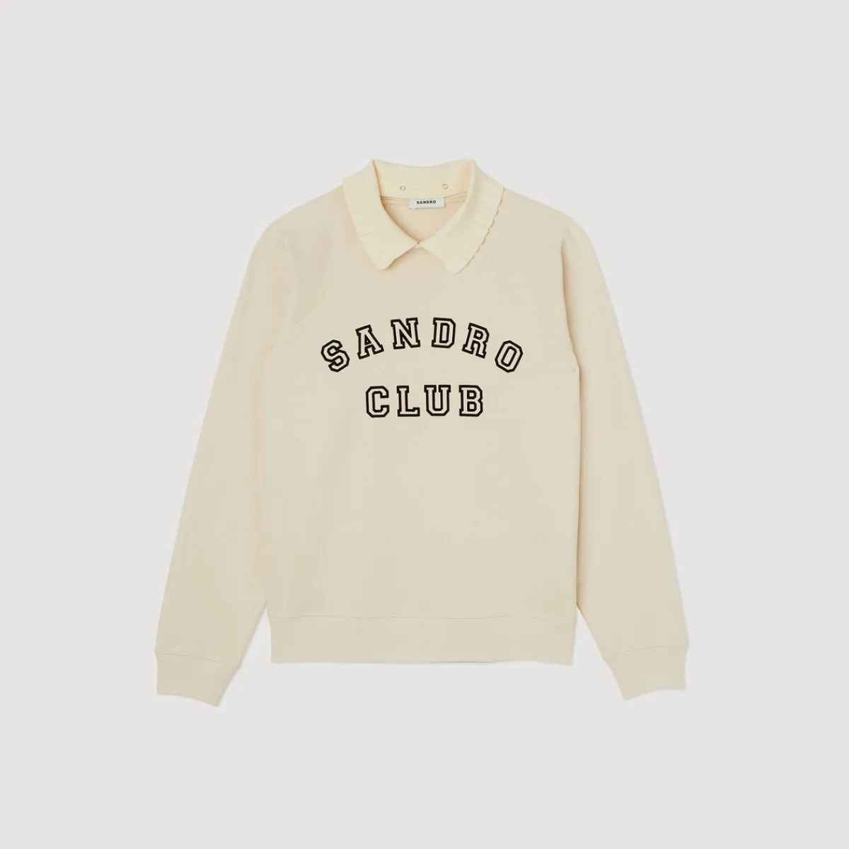 New Oversized Sweatshirt With Shirt Collar Women Sweaters & Cardigans