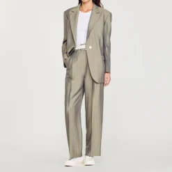 Cheap Oversized Tailored Jacket Women Matching Sets