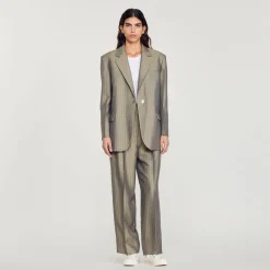 Cheap Oversized Tailored Jacket Women Matching Sets