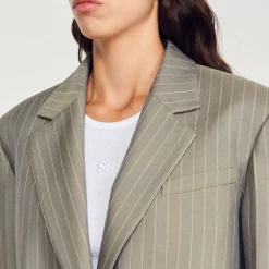 Cheap Oversized Tailored Jacket Women Matching Sets