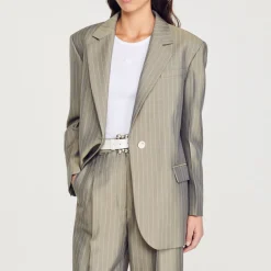 Cheap Oversized Tailored Jacket Women Matching Sets