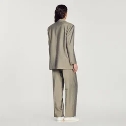 Cheap Oversized Tailored Jacket Women Matching Sets