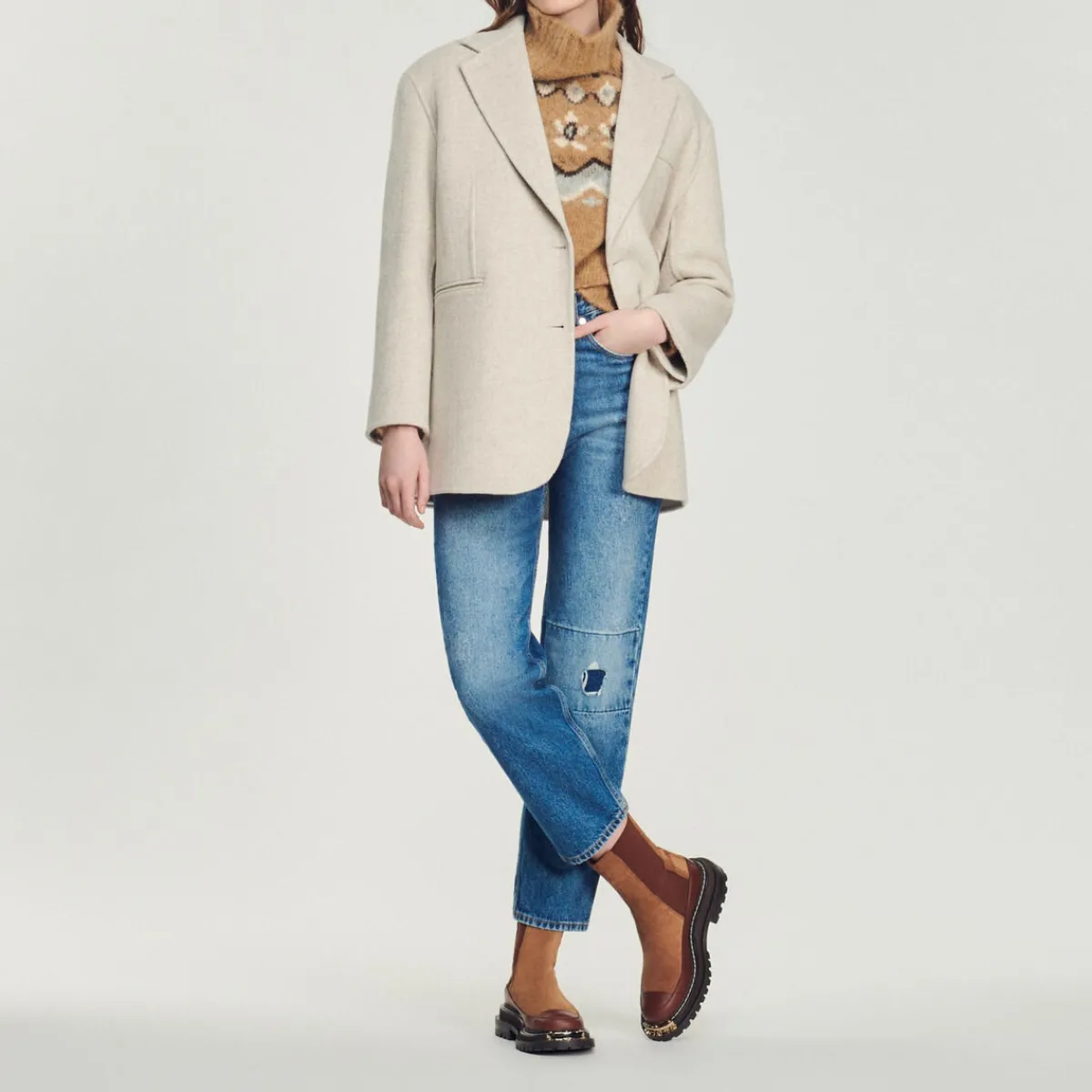 Store Oversized Wool Coat Women Coats