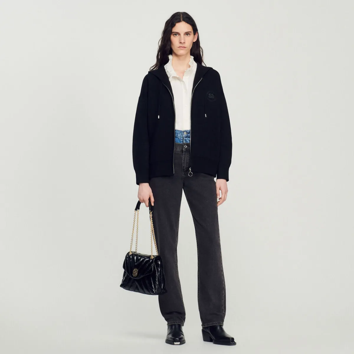 Store Oversized Zip Sweatshirt Women Matching Sets