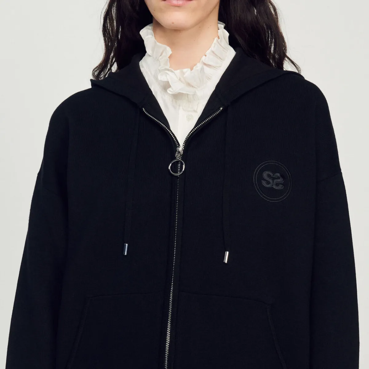 Store Oversized Zip Sweatshirt Women Matching Sets