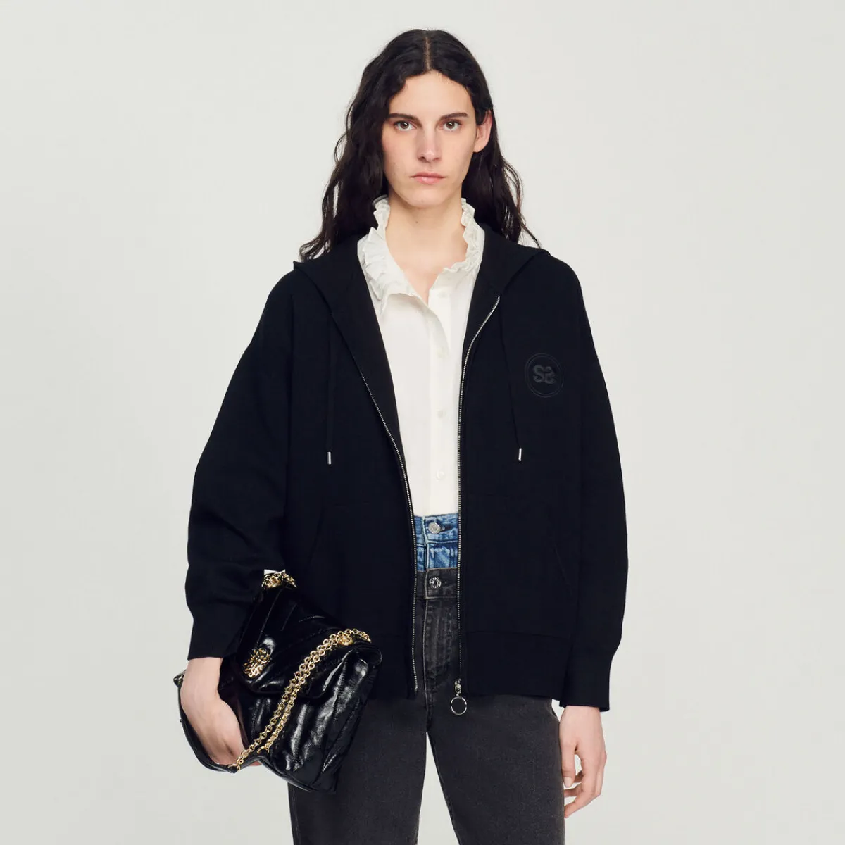 Store Oversized Zip Sweatshirt Women Matching Sets
