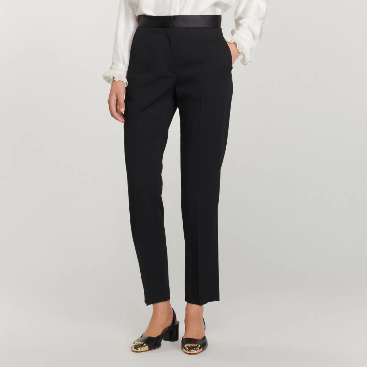 Store Pants With Satin Inset Women Pants & Shorts