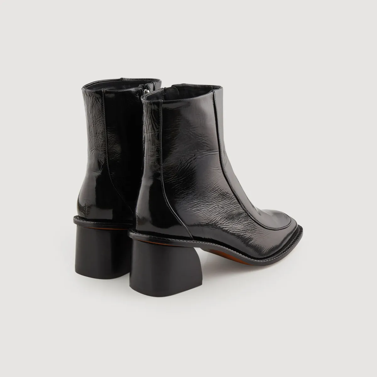 Cheap Patent Leather Boots With Heel Women Boots